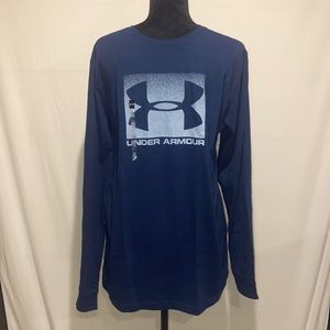NWT Under Armour HeatGear Long Sleeve Tee Navy XL